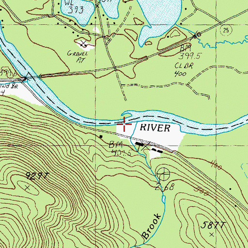 Topographic Map of Flanders Brook, NH
