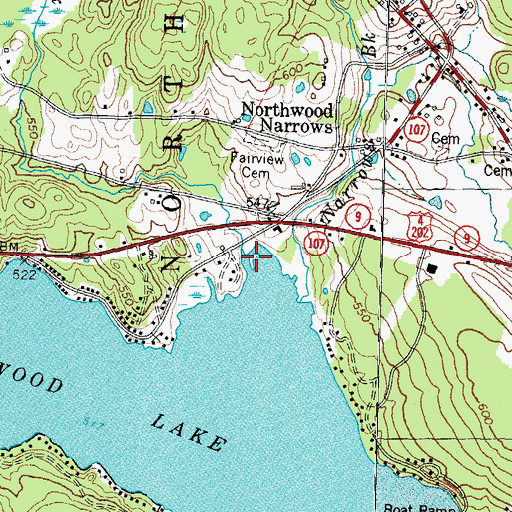 Topographic Map of Flat Meadow Brook, NH