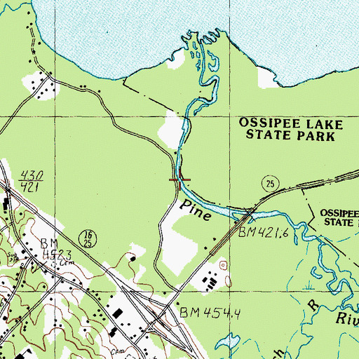 Topographic Map of Folsom Brook, NH