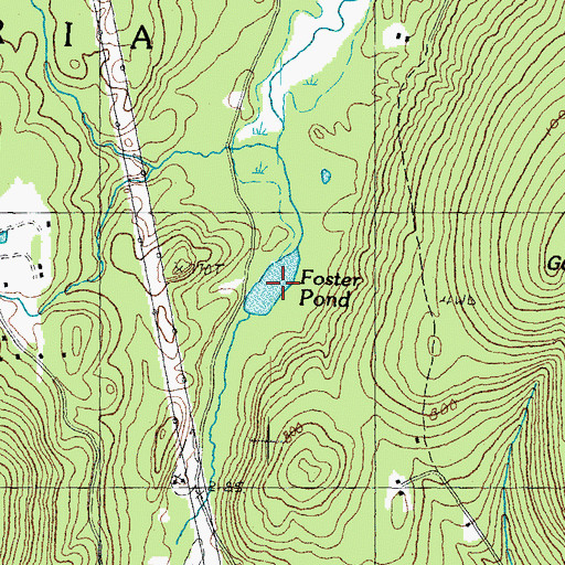 Topographic Map of Foster Pond, NH