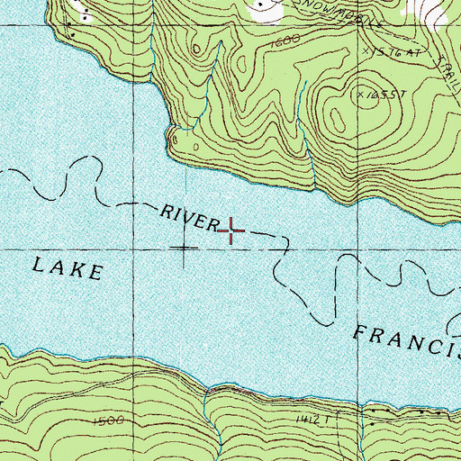 Topographic Map of Lake Francis, NH