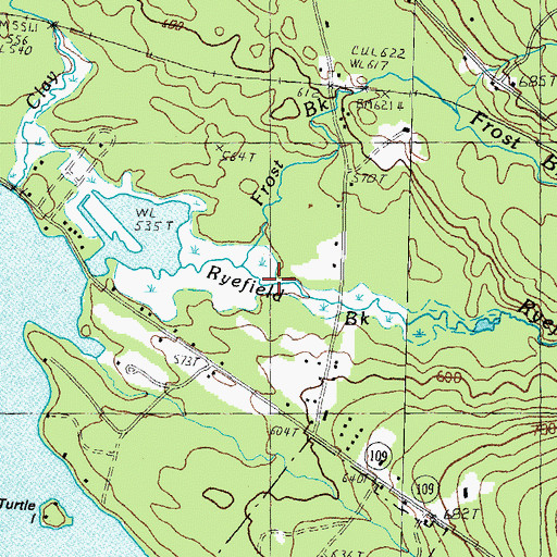 Topographic Map of Frost Brook, NH