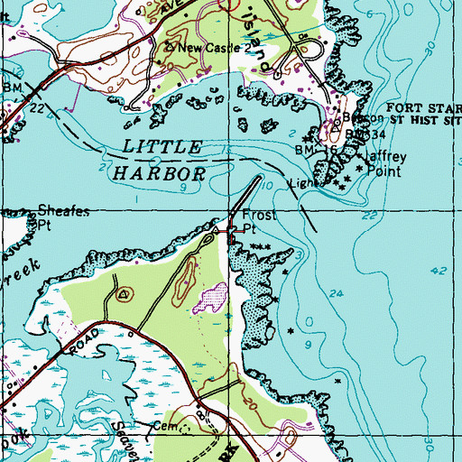 Topographic Map of Frost Point, NH