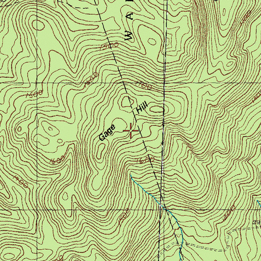 Topographic Map of Gage Hill, NH