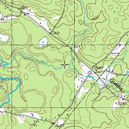 Topographic Map of Giddis Brook, NH