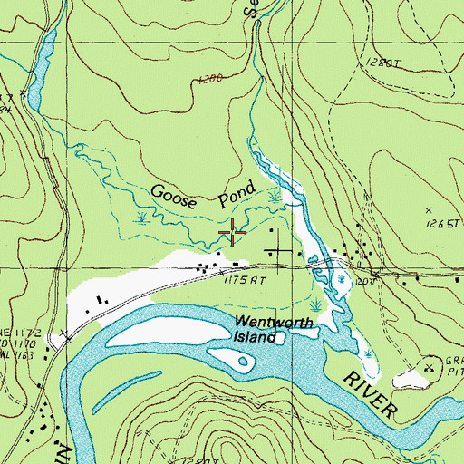 Topographic Map of Goose Pond, NH