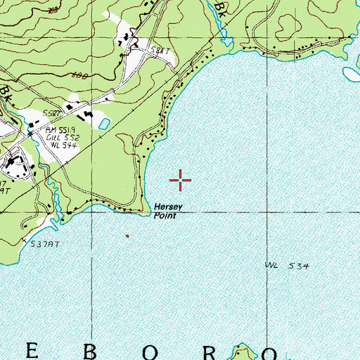 Topographic Map of Goose Rock, NH