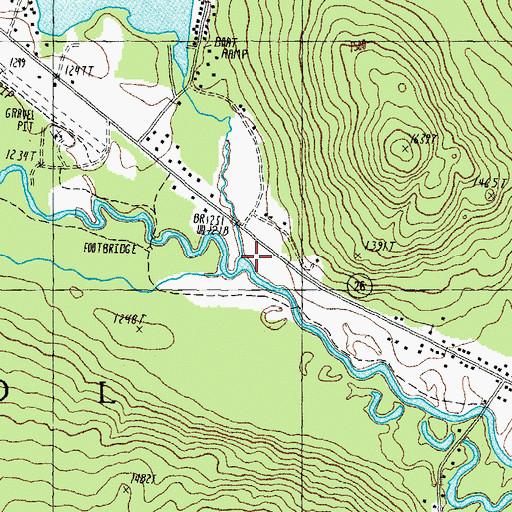 Topographic Map of Greenough Brook, NH