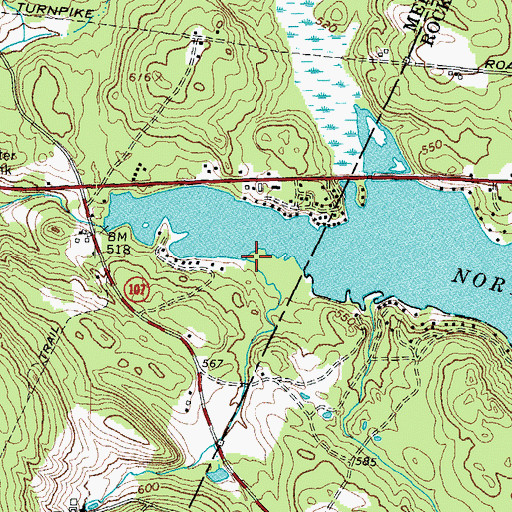 Topographic Map of Griffin Brook, NH