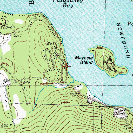 Topographic Map of Groton School Camp, NH