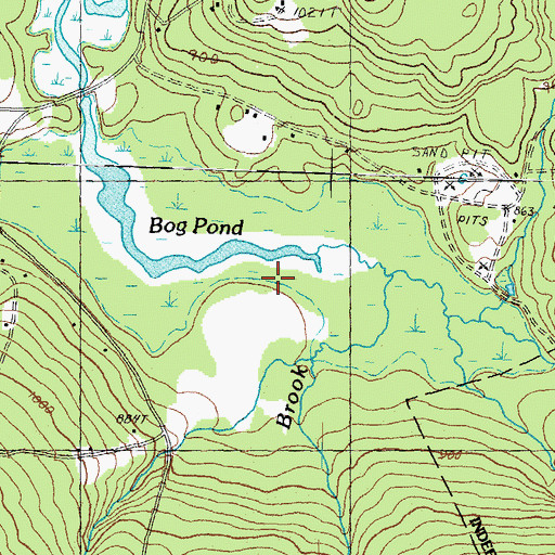 Topographic Map of Gulf Brook, NH