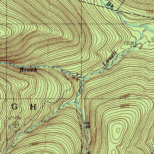 Topographic Map of Gulf Brook, NH