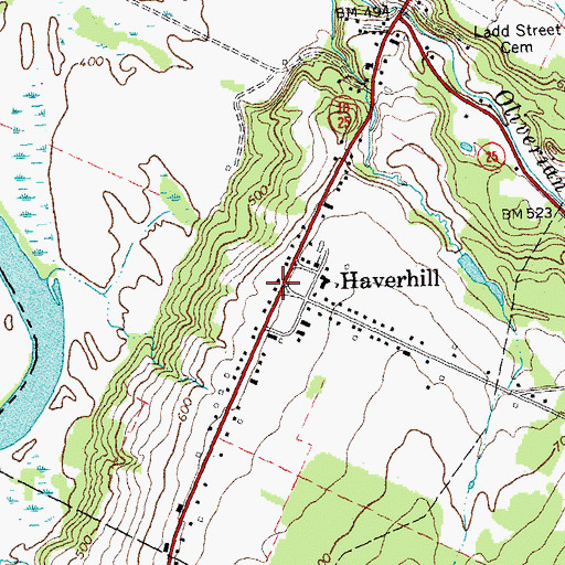 Topographic Map of Haverhill, NH