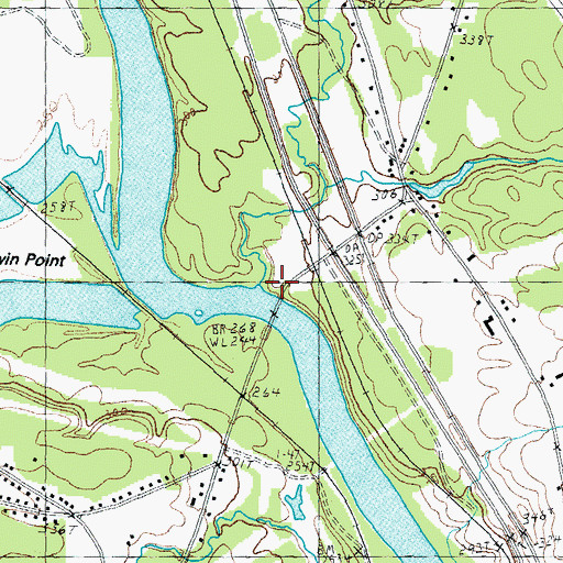 Topographic Map of Hayward Brook, NH