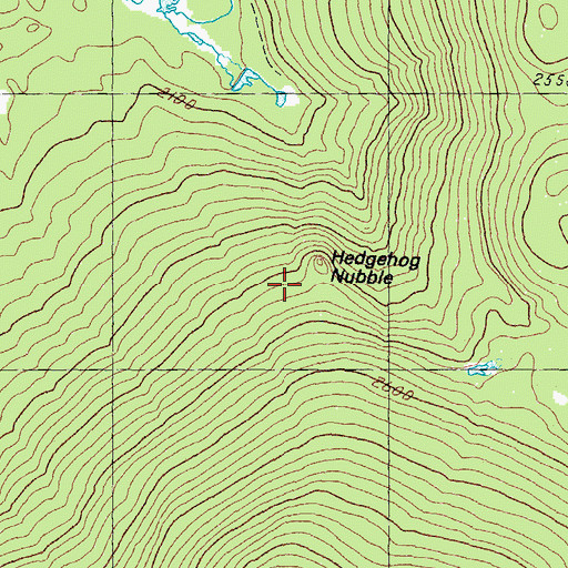 Topographic Map of Hedgehog Nubble, NH