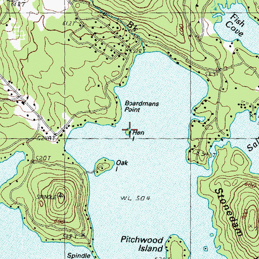 Topographic Map of Hen Island, NH