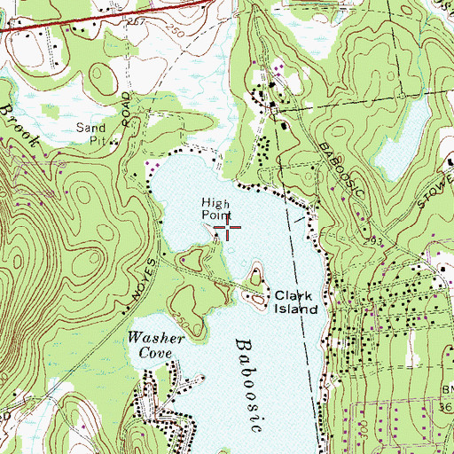 Topographic Map of High Point, NH