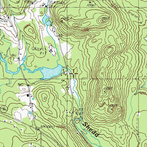 Topographic Map of Hillsboro Camp, NH