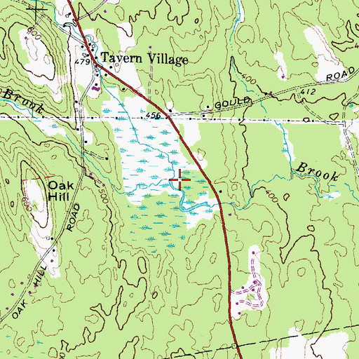 Topographic Map of Hillside Brook, NH