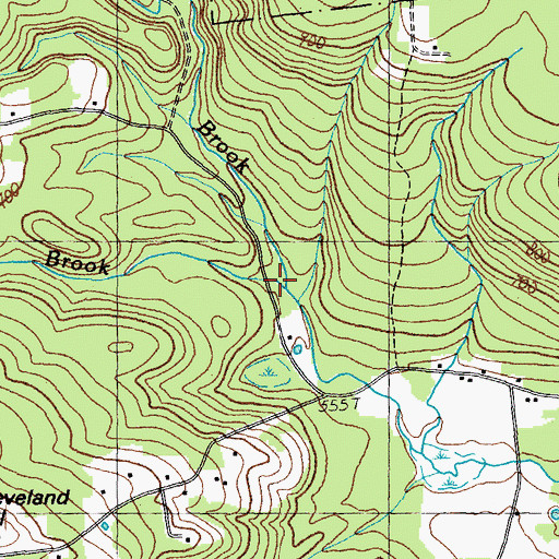 Topographic Map of Hoag Brook, NH