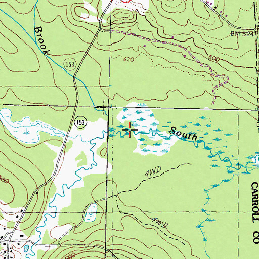Topographic Map of Hobbs Brook, NH
