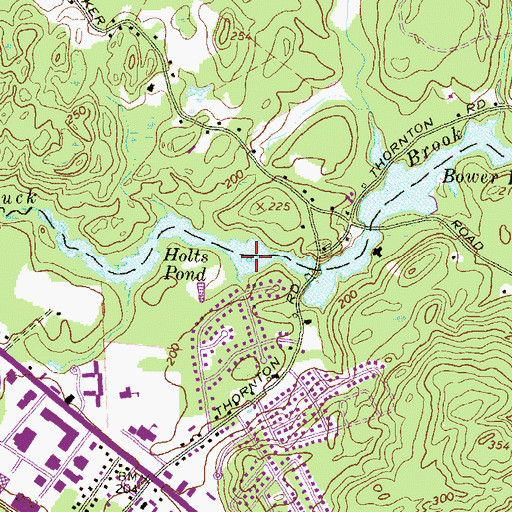 Topographic Map of Holts Pond, NH