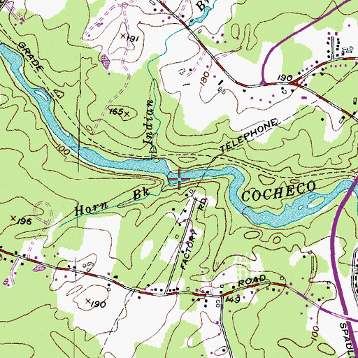 Topographic Map of Horn Brook, NH