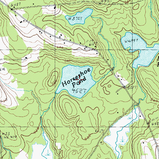 Topographic Map of Horseshoe Pond, NH