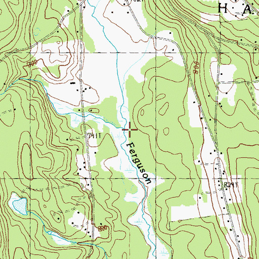 Topographic Map of Hosley Brook, NH