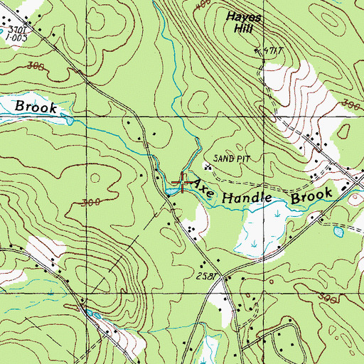 Topographic Map of Howard Brook, NH