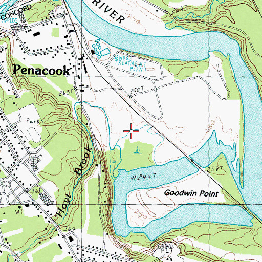 Topographic Map of Hoyl Brook, NH