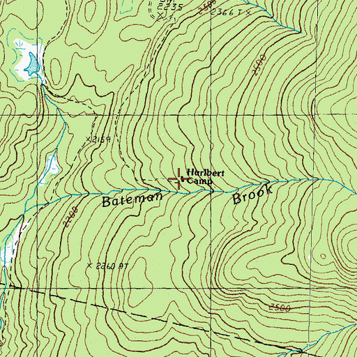 Topographic Map of Hurlbert Camp, NH
