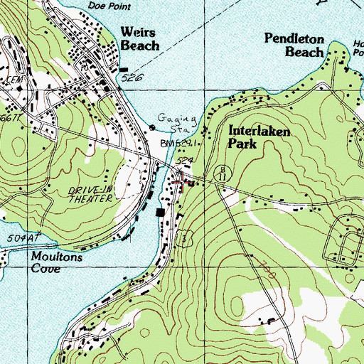 Topographic Map of Interlaken Park, NH
