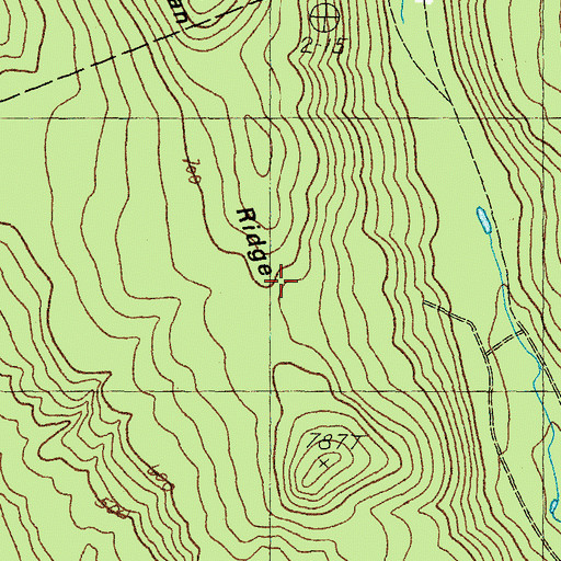 Topographic Map of Jackman Ridge, NH