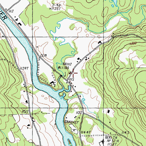 Topographic Map of Jewett School, NH