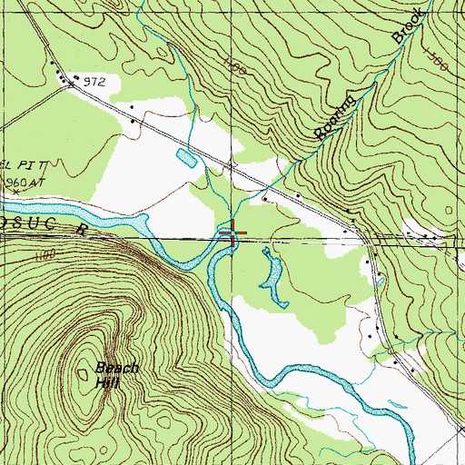 Topographic Map of Jimmy Cole Brook, NH