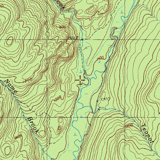 Topographic Map of Jobbers Brook, NH