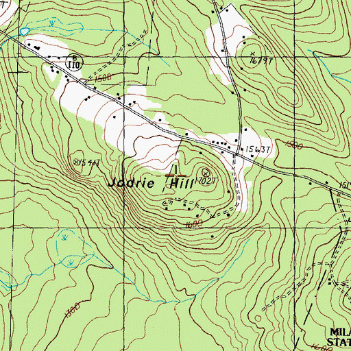 Topographic Map of Jodrie Hill, NH