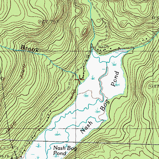 Topographic Map of Johnson Brook, NH