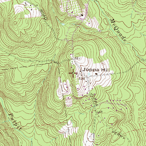 Topographic Map of Joppa Hill, NH