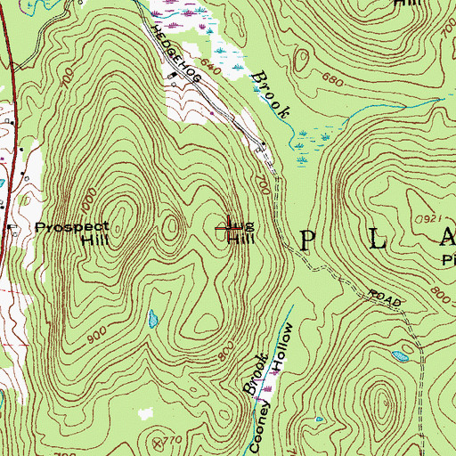 Topographic Map of Jug Hill, NH