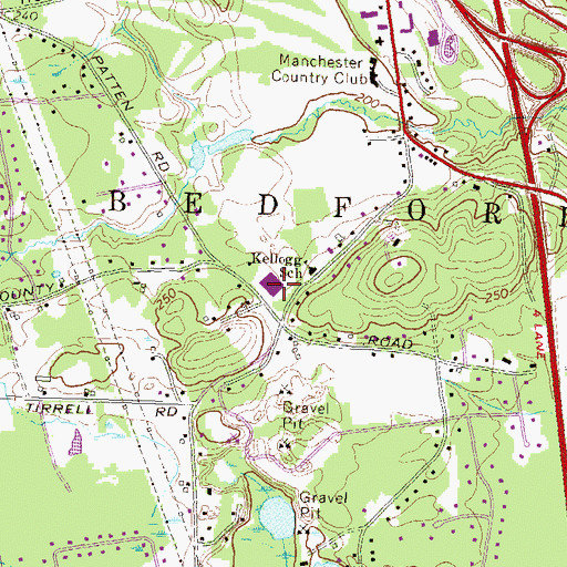 Topographic Map of Peter Woodbury Elementary School, NH