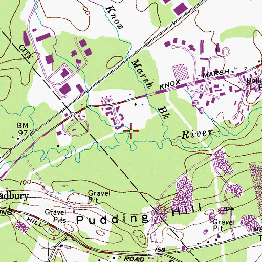 Topographic Map of Kelly Brook, NH