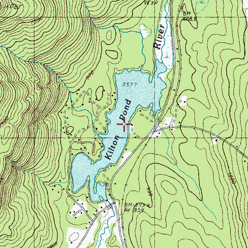 Topographic Map of Kilton Pond, NH