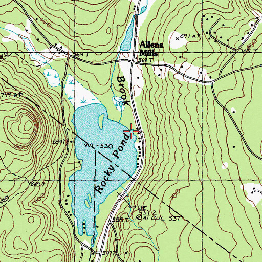 Topographic Map of Kimball Brook, NH