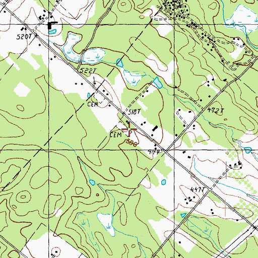 Topographic Map of Kimball Cemetery, NH