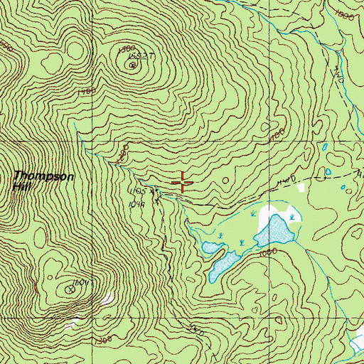 Topographic Map of Kimball Corner Cemetery, NH