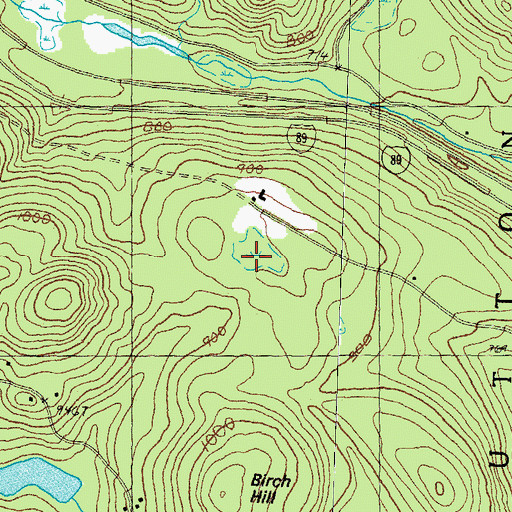 Topographic Map of Kimball Hill, NH