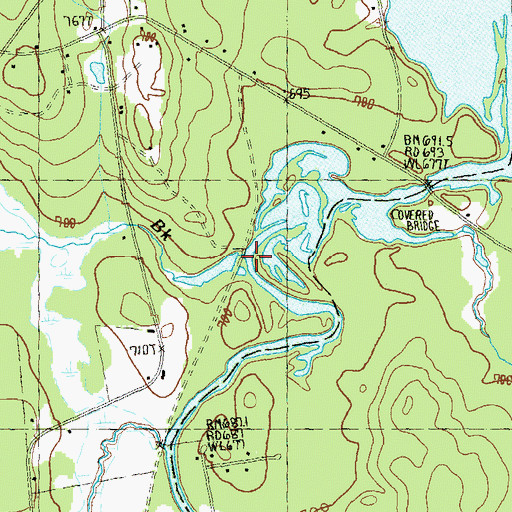 Topographic Map of Kimbatt Brook, NH