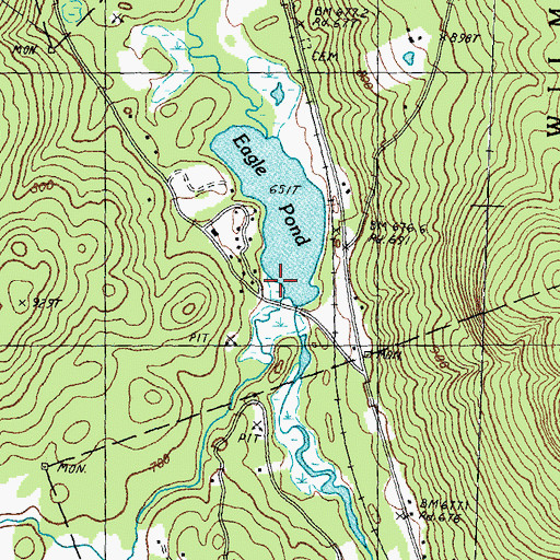 Topographic Map of Kimpton Brook, NH